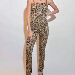 Kittenish Leopard Jumpsuit